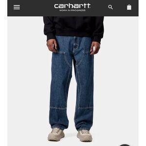 Carhartt WIP Double Knee Pocket Rugged Flex Jeans Pants 44x30 Original Loose fit
